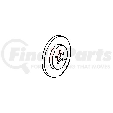 GM 18021049 Disc Brake Rotor and Hub Assembly ROTOR FRT BRK W/HUB