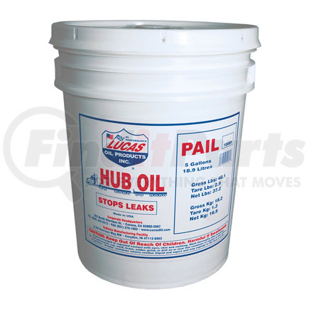 10089 by LUCAS OIL - Hub Oil - 5 Gallon Pail