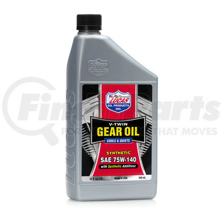 10791 by LUCAS OIL - Synthetic SAE 75W-140 V-twin Gear Oil