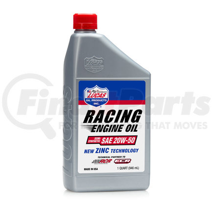 10306 by LUCAS OIL - Semi-Syn SAE 20W-50 Racing Oil