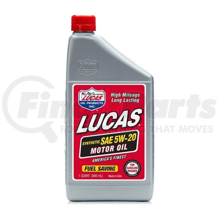 10082 by LUCAS OIL - Synthetic SAE 5W-20 Engine Oil