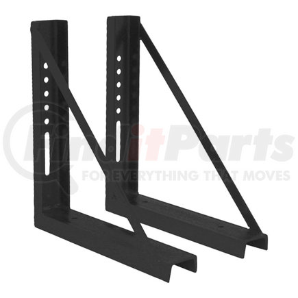 1701006b by BUYERS PRODUCTS - 18x18 Inch Bolted Black Formed Steel Mounting Brackets