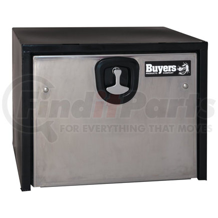 1702700 by BUYERS PRODUCTS - 18 x 18 x 24in. Black Steel Truck Box with Stainless Steel Door