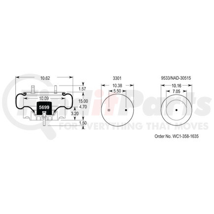 W013588617 by FIRESTONE - AIR BAG