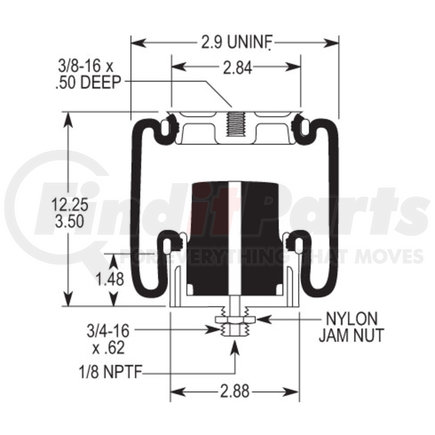 W023587200 by FIRESTONE - Air Spring Sleeve Style