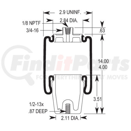 W023587080 by FIRESTONE - AIR BAG