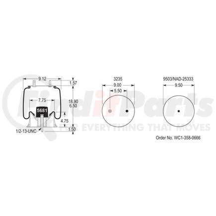 W013589293 by FIRESTONE - AIRSPRING