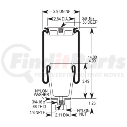 W023587036 by FIRESTONE - Air Spring