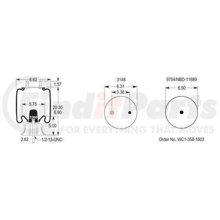 W013588977 by FIRESTONE - AIR SPRNG