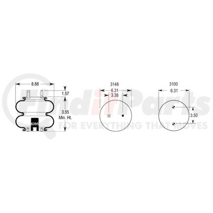 W013587892 by FIRESTONE - AIR SPRNG