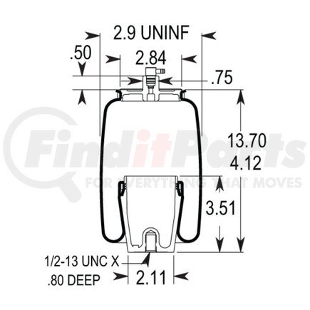 W023587208 by FIRESTONE - Air Bag - Suspension Component