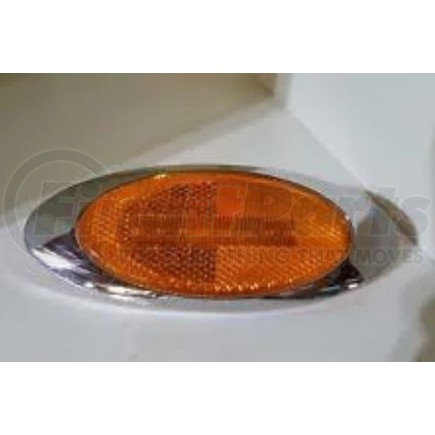 A06-36838-001 by FREIGHTLINER - Marker Light - Front, Right Hand, Oval, Amber Lens, LED