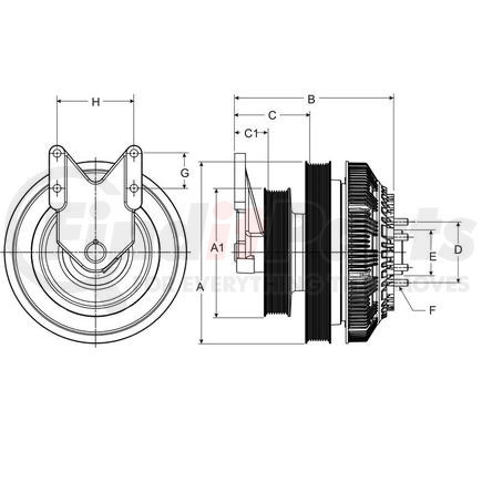 99A9547-2 by HORTON - Engine Cooling Fan Clutch