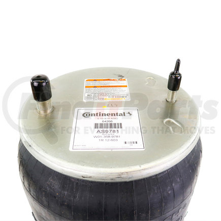 AS9781 by CONTITECH - Air Spring for Freightliner  - Rolling Lobe  - Base Height: 6.90”  -  Min Max Height: 8.75”– 23.00” 