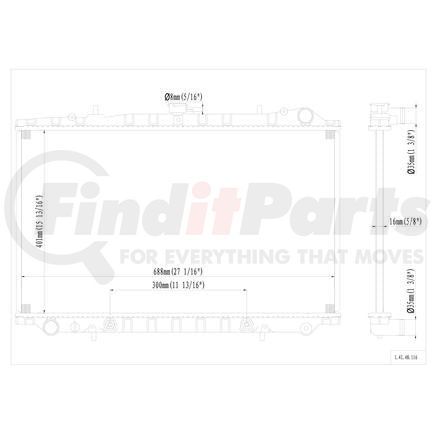 41-48 by REACH COOLING - Radiator