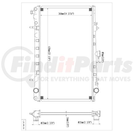 41-1441 by REACH COOLING - Radiator