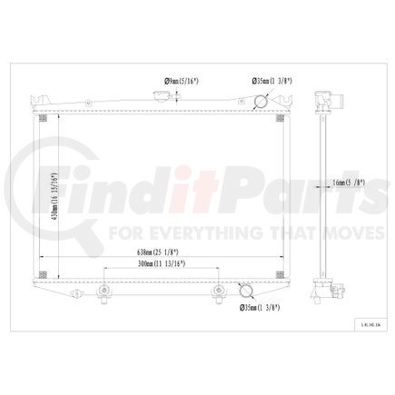 41-145.1 by REACH COOLING - Radiator