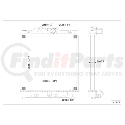 41-1570 by REACH COOLING - Radiator