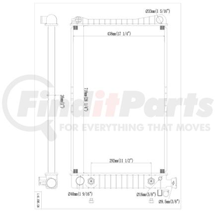41-1595 by REACH COOLING - Radiator