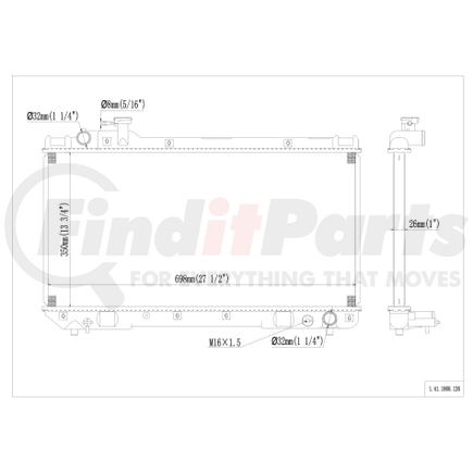 41-1860 by REACH COOLING - Radiator