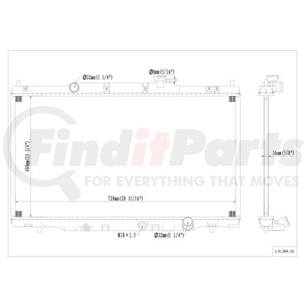 41-2444 by REACH COOLING - Radiator