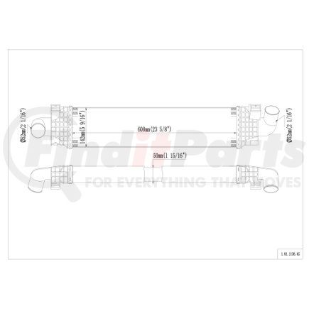 61-1136 by REACH COOLING - Charge Air Cooler