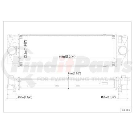 61-1187 by REACH COOLING - Charge Air Cooler