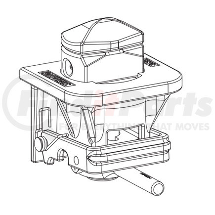 1101-3633-NR by BUFFERS USA - TWISTLOCKS – CHASSIS W/ Straight Handle