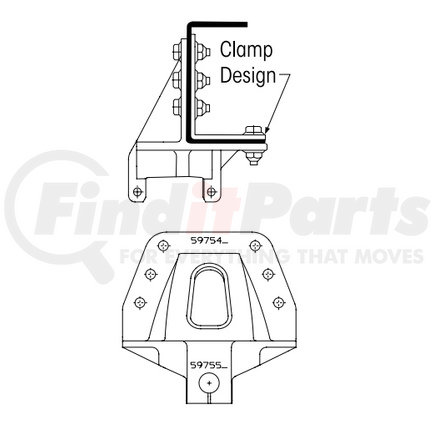 50189-003 by HENDRICKSON - Air Suspension Hanger - Fit for Various Application