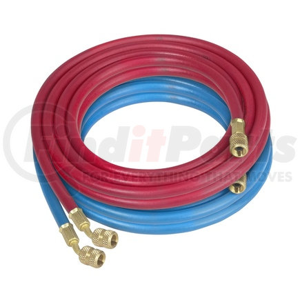 68420 by ROBINAIR - 20' RED/BLUE ENVIRO-GUARD HOSE W/Q.S.