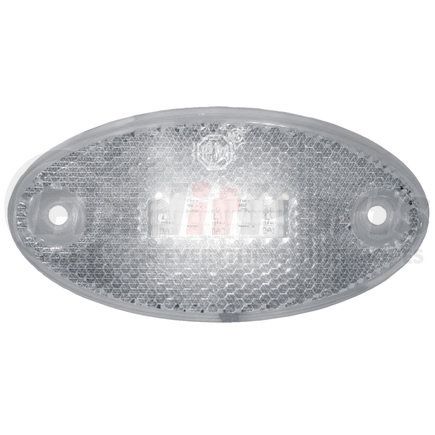 1200C by PETERSON LIGHTING - 1200A/C/R Oval Side Marker/Outline Lights with Reflex - White Front Outline Maker