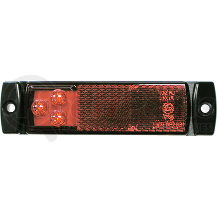 1203R-PKD by PETERSON LIGHTING - 1203 ECE and DOT Compliant Marker and Outline Lights with Integral Reflex - Red with Hard-Shell Connector