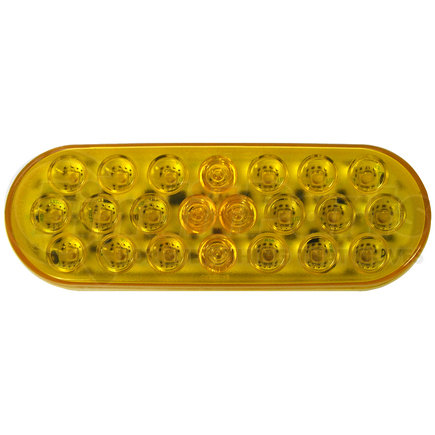 1220A-EF-P by PETERSON LIGHTING - 1220/1223 Series Piranha&reg; LED Oval LED Lights - Amber Front Turn, Grommet with Plug