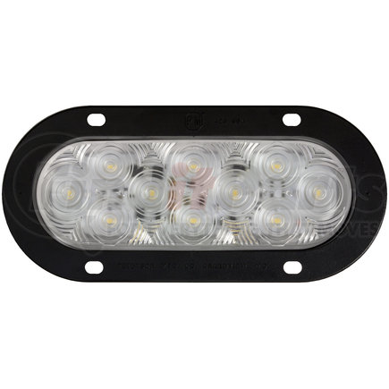 1223C-10 by PETERSON LIGHTING - 1220C-10/1223C-10 LumenX® LED Oval Back-Up Light, AMP - Clear, Flange Mount