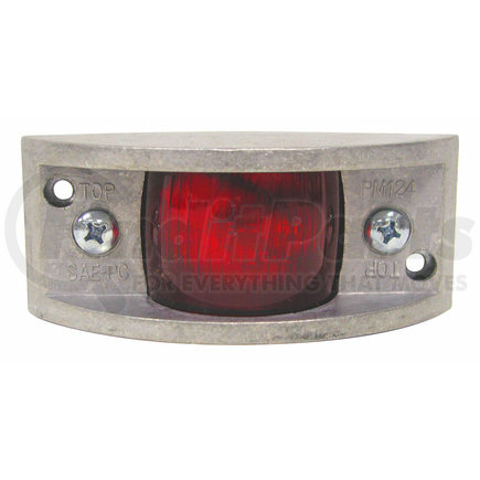 124R by PETERSON LIGHTING - 124 Rectangular Clearance and Side Marker Light - Red