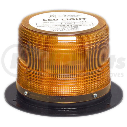 Peterson Lighting 791A Strobe Light LED Strobe Light, Beacon Low Profile Flange-Mount 7"X4.56" Multi-volt, amber, box