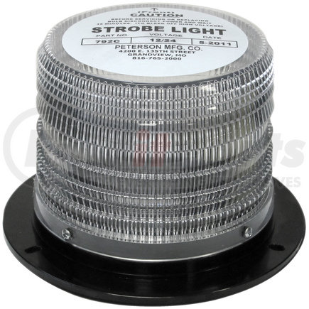 792C by PETERSON LIGHTING - Strobe Light - 792 14 Joule Double Flash School Bus Beacon