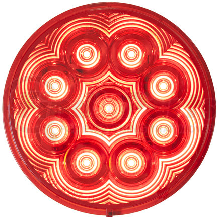 817SR-9 by PETERSON LIGHTING - 817S-9/818S-9 LumenX® LED Round Class 1 Strobing Lights - Red Grommet Mount