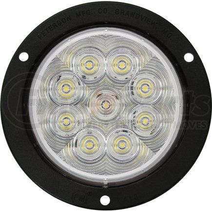 818SW-9 by PETERSON LIGHTING - 817S-9/818S-9 LumenX® LED Round Class 1 Strobing Lights - White, Flange Mount