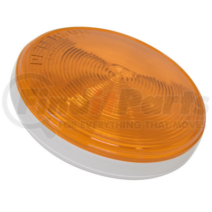 826A-MV by PETERSON LIGHTING - 824A/826A Single Diode LED 4" Round Turn Signal - Amber, Grommet Mount, Multi-Volt