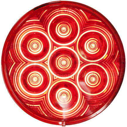 826R-7 by PETERSON LIGHTING - 824R-7/826R-7 4" Round LED Stop, Turn and Tail Lights - Red Grommet Mount