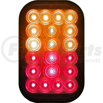 850A-R-SW by PETERSON LIGHTING - 850A-R Series Piranha&reg; LED Combination Stop, Rear Turn and Tail Light - Amber/Red