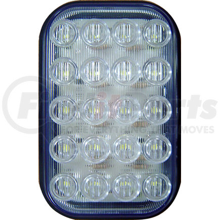 850C-1 by PETERSON LIGHTING - 850C Great White&reg; Rectangular Back-Up Light - Vertical, 12" Leads