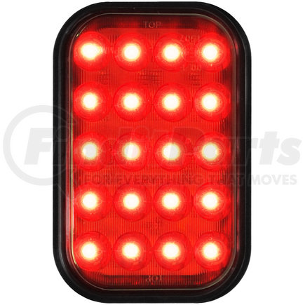 850F-SW by PETERSON LIGHTING - 850F LED Rectangular Rear Fog Light - Red