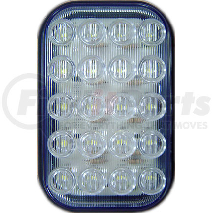 850C-1P by PETERSON LIGHTING - 850C Great White&reg; Rectangular Back-Up Light - Vertical, 12" Leads with Plug