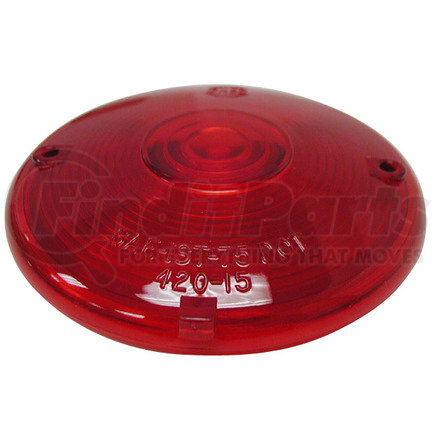 420-15 by PETERSON LIGHTING - 420-15 Round Stop/Turn/Tail Replacement Lens - Red Replacement Lens