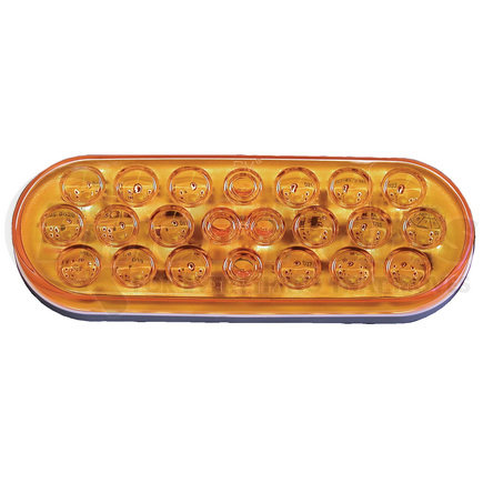 420SA-2AMP by PETERSON LIGHTING - 420S/423S Series Piranha&reg; LED Auxiliary Oval Strobing Lights - Amber, type 2, hardshell connector
