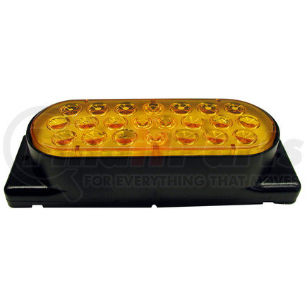 423HSA-2 by PETERSON LIGHTING - 420S/423S Series Piranha&reg; LED Auxiliary Oval Strobing Lights - Amber Surface Mount, Type 2