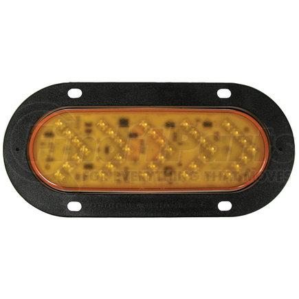 423QA-P by PETERSON LIGHTING - 420Q/423Q Series Piranha&reg; LED Sequential Amber Signal Light - Amber with Flange