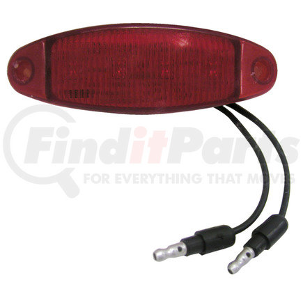 4354R by PETERSON LIGHTING - 178 Series Piranha&reg; LED Clearance/Side Marker Light - Red with two .180 bullet terminals
